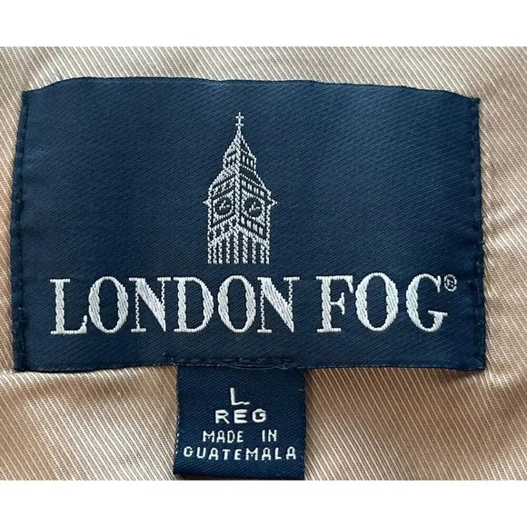 LONDON FOG Womens Brown L-Reg Long Hooded Lining Coat Slit Back FLAWS - Picture 8 of 15